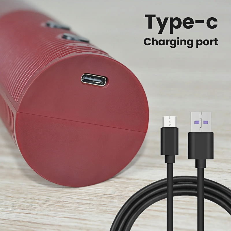 Rechargeable electric can opener with USB-C charging port
