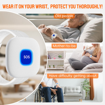 Wearable smart medical alert system for elderly fall protection